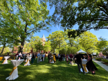 Harrison Square was the setting April 18 for the Spring Sciences Celebration of the College of Sciences. (Photo Jess Hunt-Ralston) Harrison Square was the setting April 18 for the Spring Sciences Celebration of the College of Sciences. (Photo Jess Hunt-Ralston)