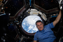 Shane Kimbrough in the space station's cupola in August (courtesy: NASA) Shane Kimbrough in the space station's cupola in August (courtesy: NASA)