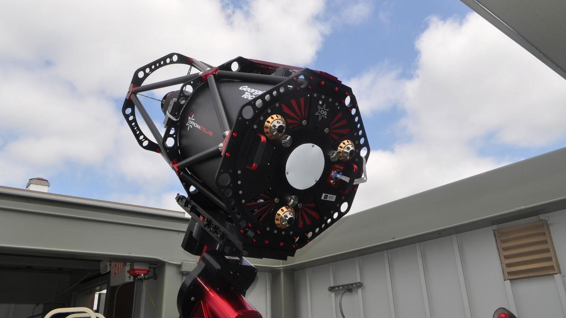 The Officina Stellare telescope at the Georgia Tech Observatory. Photo: John Wise.